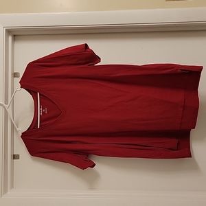 Burgundy short sleeved tshirt Eddie bauer